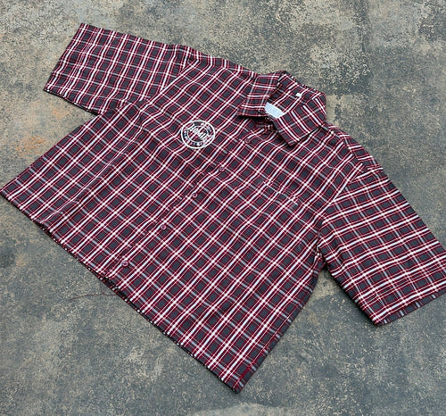 H0MIE Cropped Flannel (赤)